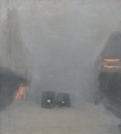 Passing Trams by Clarice Beckett
